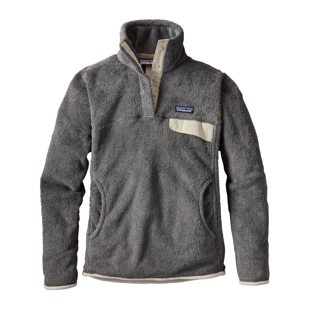 Patagonia Women's Re-Tool Snap-T Pullover Gray Fleece 1/4 Snap Buttons Sz L - Picture 15 of 15